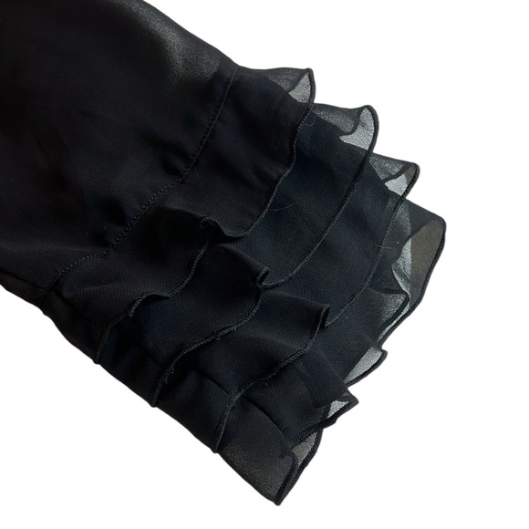 Carmen blouse long sheer sleeves - Picture 3 of 4